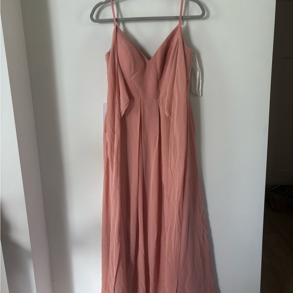 Azazie Blush Pink Bridesmaids Dress